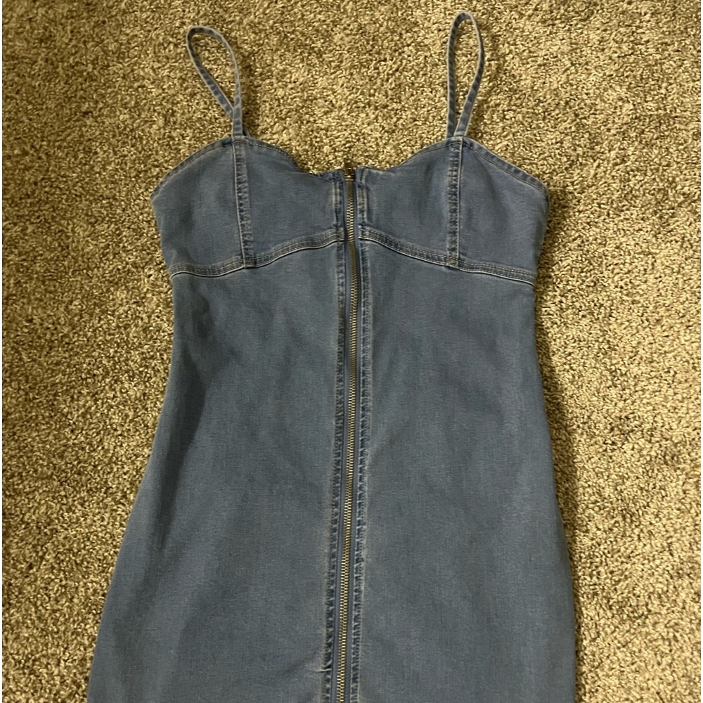 Blue Denim Bodycon Dress